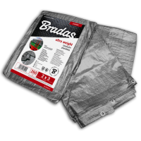 BRADAS Μουσαμάς αδιάβροχος ασημί 260gr 4X6m PL2604/6
