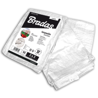 BRADAS Μουσαμάς Αδιάβροχος λευκός 90gr 2X3m