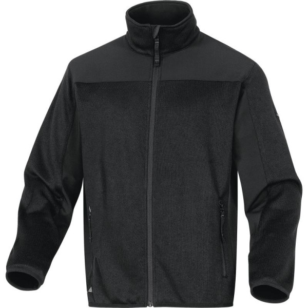 DELTA PLUS Ζακέτα πλεκτή softshell μαύρη BEAVER