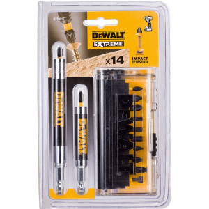 DeWALT Μύτες σετ 10 τεμαχίων με μαγνητικούς αντάπτορες σε θήκη DT70512T