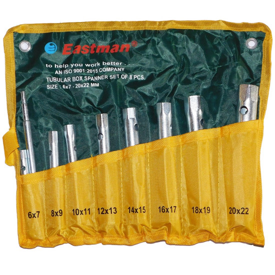 EASTMAN Σετ κλειδιά σωληνωτά 8 τεμαχίων 6-22mm AK764