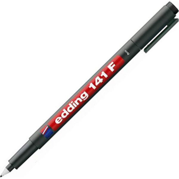 EDDING Μαρκαδόρος διαφανειών 0.6mm μαύρος EDDING 141F