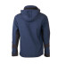 FAGEO Μπουφάν μαύρο/μπλε softshell sport 3 layers με κουκούλα 00011BB
