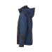 FAGEO Μπουφάν μαύρο/μπλε softshell sport 3 layers με κουκούλα 00011BB