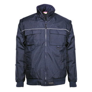 FAGEO Αδιάβροχο μπουφάν με αποσπώμενα μανίκια σκούρο-μπλε 609