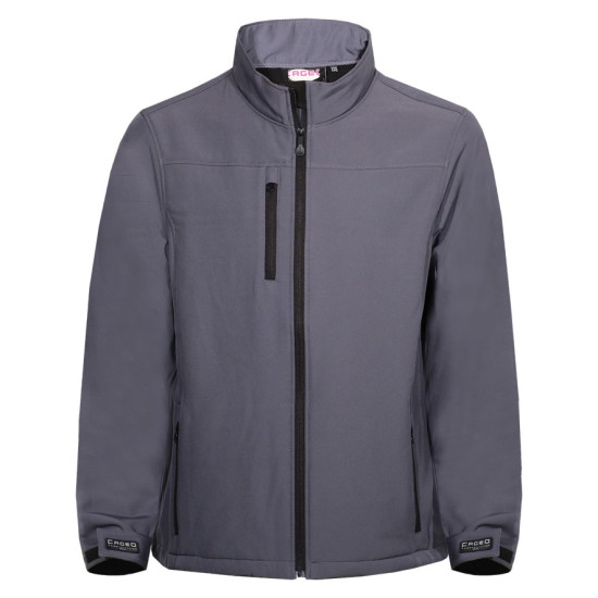 FAGEO Μπουφάν soft shell με microfleece γκρι 520GREY