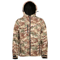 FAGEO Μπουφάν με κουκούλα soft shell με microfleece 523 camouflage