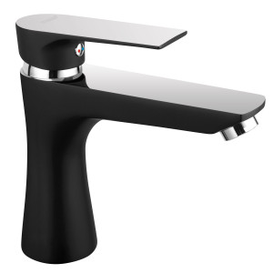 Μπαταρία νιπτήρος ALGEO SQUARE Black/Chrome FERRO