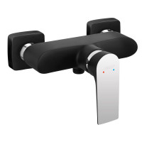 Μπαταρία ντους ALGEO SQUARE Black/Chrome FERRO