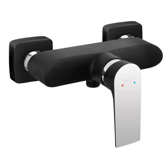 Μπαταρία ντους ALGEO SQUARE Black/Chrome FERRO