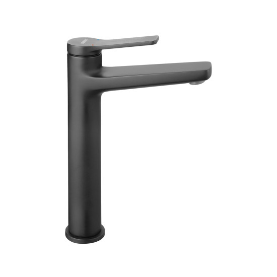 Μπαταρία νιπτήρος υψηλή STRATOS Black FERRO