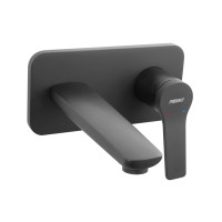 Μπαταρία νιπτήρος εντοιχισμού STRATOS Black FERRO