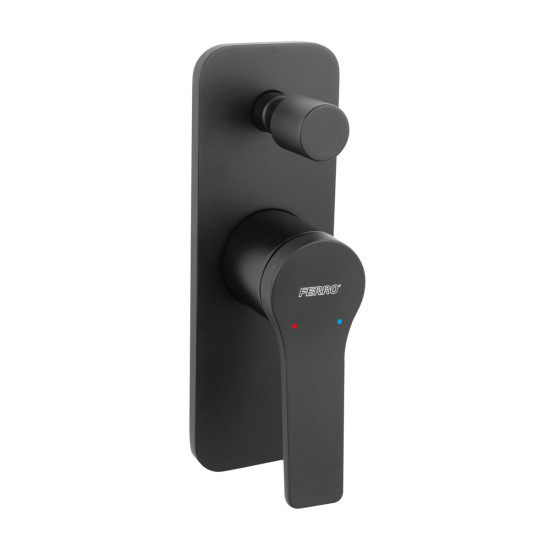 Μίκτης ντους 4 δρόμων STRATOS Black FERRO