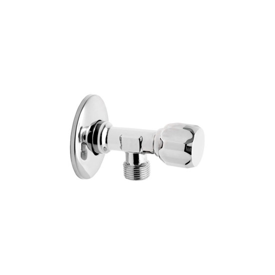 Γωνιακός διακόπτης νερού FERRO - 1/2 inch. σε 3/4 inch.