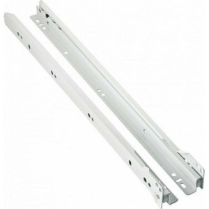 FF GROUP Οδηγός συρταριού με ροδάκι 37049 λευκός 450mm 