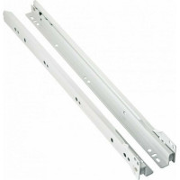 FF GROUP Οδηγός συρταριού με ροδάκι 37050 λευκός 500mm 