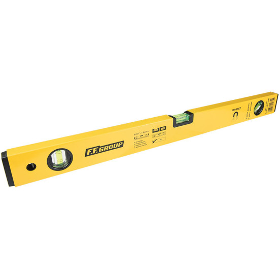 FF GROUP Αλφάδι αλουμινίου μαγνητικό 60cm με 3 μάτια 15384