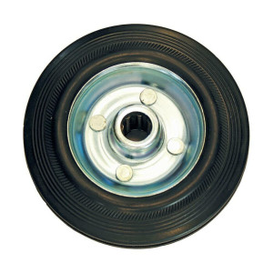 FF GROUP Ρόδα σκέτη μαύρη 100mm 27522