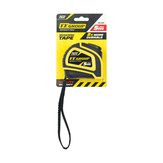 FF GROUP Μέτρο ρολό μαγνητικό auto lock 5mX25mm 38268