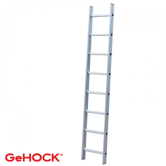GEHOCK Μονή σκάλα αλουμινίου 1Χ8 σκαλοπάτια 59-605008