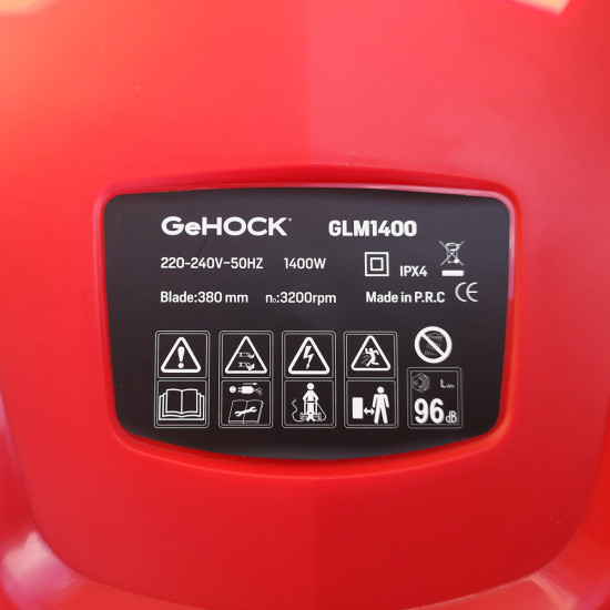 GeHOCK Ηλεκτρική χλοοκοπτική μηχανή 1400W GLM1400