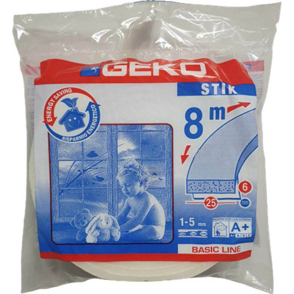 GEKO Αφρώδες αυτοκόλλητο αεροστόπ  8mΧ25mmΧ6mm 1100/16