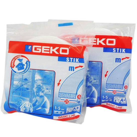 GEKO Αφρώδες αυτοκόλλητο αεροστόπ  8mΧ15mmΧ6mm 1100/12