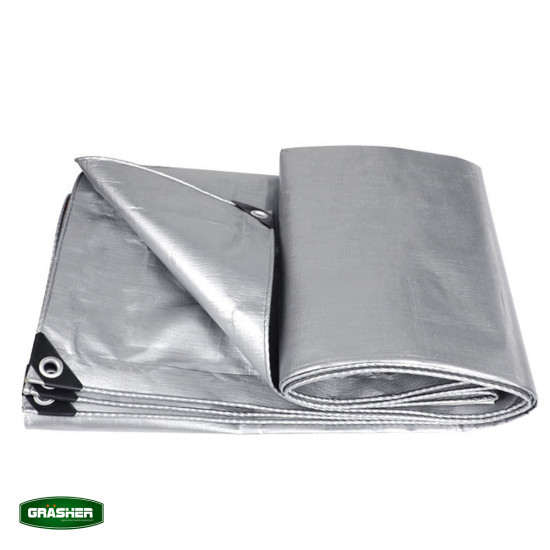 GRASHER Αδιάβροχος μουσαμάς γκρι 120 gr/m² 2X3m 100237gr