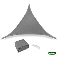 GRASHER Πανί σκίασης τρίγωνο γκρι 5Χ5m 103612