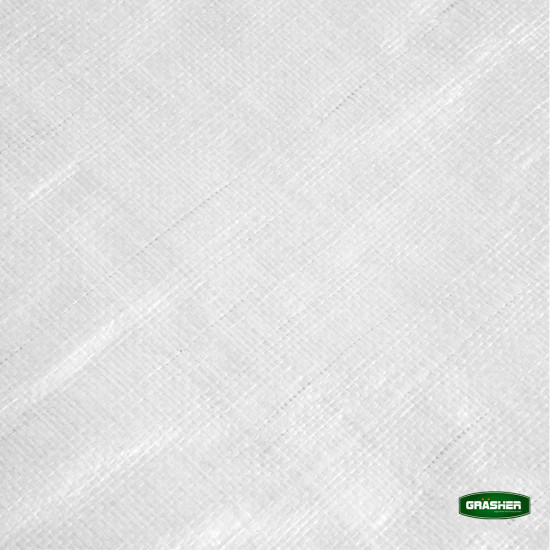 GRASHER Αδιάβροχος μουσαμάς - τέντα 4Χ6m λευκός 190gr 103960WH