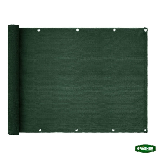 GRASHER Διαχωριστικό δίχτυ μπαλκονιού 170gr/m²  πράσινο με κρίκους 1.20Χ6m 103835