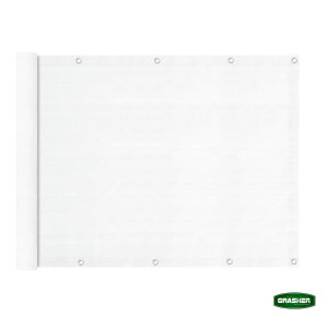 GRASHER Διαχωριστικό δίχτυ μπαλκονιού 170gr/m²  λευκό με κρίκους 1.20Χ6m 103832