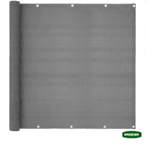 GRASHER Διαχωριστικό δίχτυ περίφραξης  160gr/m²  γκρι με κρίκους 1.80Χ6m 104006