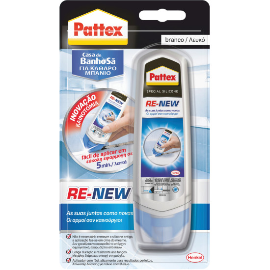 Σιλικόνη RENEW PATTEX για αρμούς κατά της μούχλας 80ml