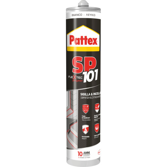 Σιλικόνη pattex υπερσφραγιστική και συγκολλητική sp101 φύσιγγα λευκό 280ml