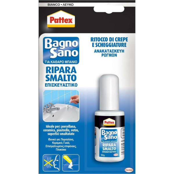 PATTEX Επισκευαστικό σμάλτο Bagno Sano Λευκό 50gr