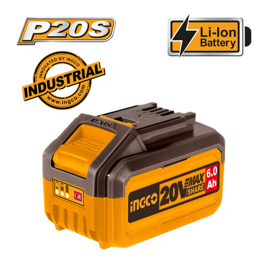 INGCO Μπαταρία 20V 6.0Ah Li-Ion FBLI2060