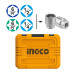 INGCO Εργαλεία χειρός και καρυδάκια 1/4"-1/2" σετ 100 τεμαχίων HKTHP21001