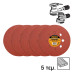 INGCO Σετ φύλλα λείανσης 5 τεμάχια 125mm AKRS125051