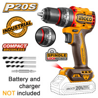 INGCO Κρουστικό δραπανοκατσάβιδο Compact Μπαταρίας 20V Li-Ion SOLO 66Nm CIDLI206681