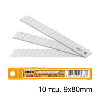 INGCO Λάμες φαλτσέτας 9mmx80mm 10 τεμάχια HKNSB0901