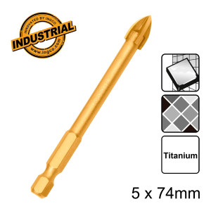 INGCO Τρυπάνι πλακιδίων γυαλιού 5Χ74mm DBG1130501
