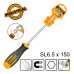 INGCO Κατσαβίδι χτυπητό ίσιο SL6.5Χ150mm HGTS686150