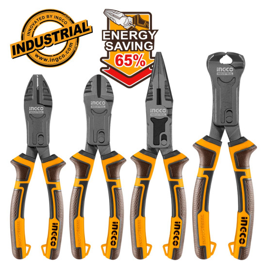 INGCO Εργαλεία χειρός σετ 4 τεμάχια 65% Save Energy HKCPS5841