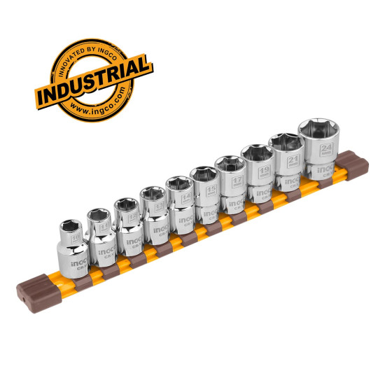 INGCO Καρυδάκια 1/2" σετ 10 τεμάχια HKTS12103