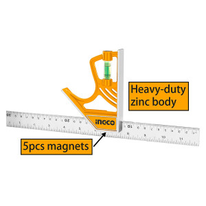 INGCO Γωνία μαγνητική με αλφάδι 300MM HSR530255