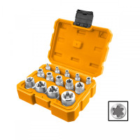 INGCO Σετ 14 τεμάχια Καρυδάκια Torx HKTETS0114