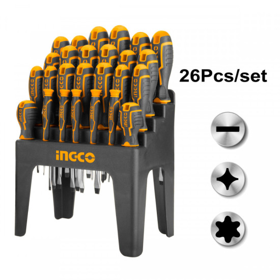 INGCO Σετ 26 τεμάχια κατσαβίδια HKSD2628