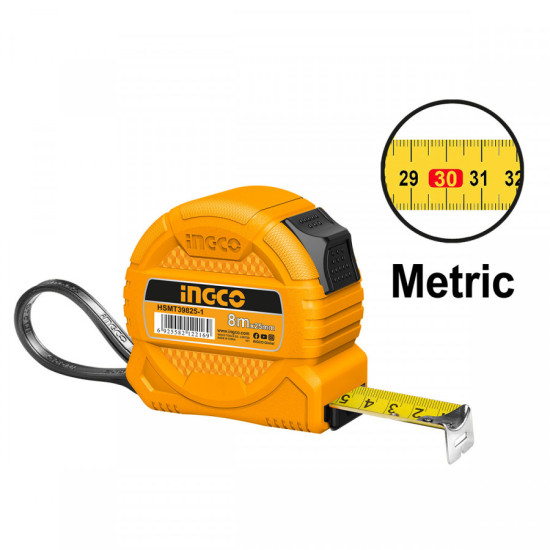 INGCO Μέτρο ρολλό 8mX25mm HSMT39825-1