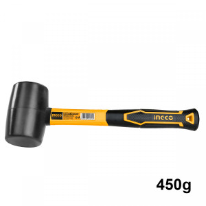 INGCO Ματσόλα λάστιχο πλαστική λαβή  450gr HRUH8216